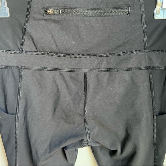 lululemon Black & Teal Leggings - Size 4 - Picture 8 of 9